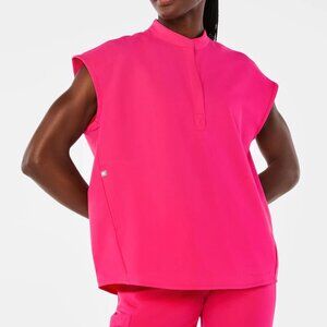 FIGS- Shocking Pink Rafaela Oversized Scrub Top™